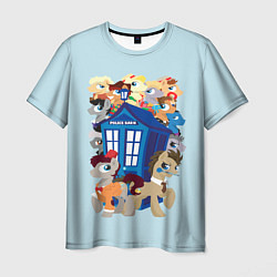 Футболка мужская My little pony x Doctor Who, цвет: 3D-принт