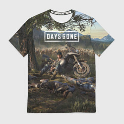 Футболка мужская Days gone Дикон и толпа фриков, цвет: 3D-принт