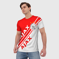Футболка мужская FC AJAX AMSTERDAM ФК АЯКС, цвет: 3D-принт — фото 2