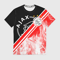 Футболка мужская FC AJAX AMSTERDAM ФК АЯКС, цвет: 3D-принт