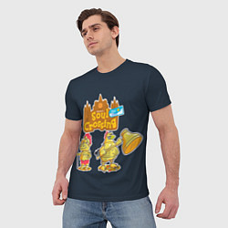 Футболка мужская Animal crossing x Dark Souls, цвет: 3D-принт — фото 2