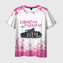 Футболка мужская Девушки и танки Pink Z, цвет: 3D-принт