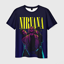 Футболка мужская Nirvana Neon, цвет: 3D-принт