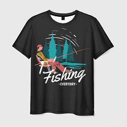 Футболка мужская Рыбалка Fishing, цвет: 3D-принт