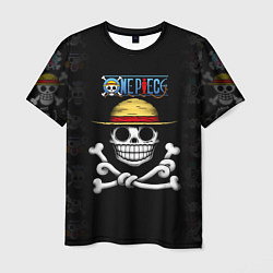 Футболка мужская Пираты Соломенной Шляпы One Piece, цвет: 3D-принт
