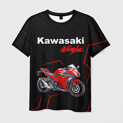 Футболка мужская KAWASAKI NINJA КАВАСАКИ, цвет: 3D-принт