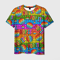 Футболка мужская POP IT SMILE ПОП ИТ ПУПЫРКА, цвет: 3D-принт