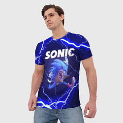 Футболка мужская SONIC СОНИК Z, цвет: 3D-принт — фото 2