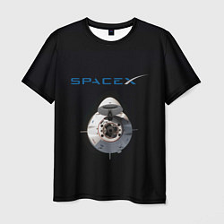 Футболка мужская SpaceX Dragon 2, цвет: 3D-принт