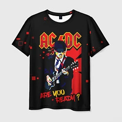 Футболка мужская ARE YOU REDY? ACDC, цвет: 3D-принт