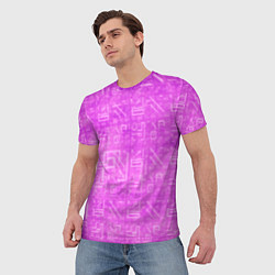Футболка мужская FORTNITE PINK ФОРТНАЙТ, цвет: 3D-принт — фото 2