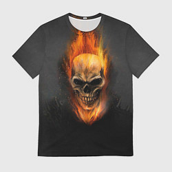 Футболка мужская Призрак в огне, цвет: 3D-принт