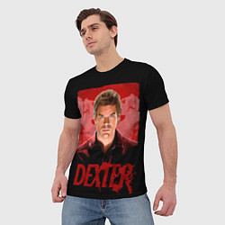 Футболка мужская Dexter Декстер портрет постер, цвет: 3D-принт — фото 2