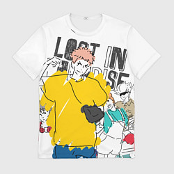 Футболка мужская Итадори Юдзи - Jujutsu Kaisen, цвет: 3D-принт