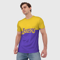 Футболка мужская KobeBryant Los Angeles Lakers,, цвет: 3D-принт — фото 2