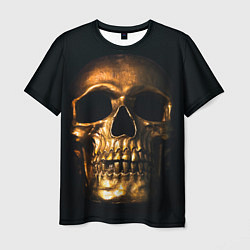 Футболка мужская Gold Skull, цвет: 3D-принт
