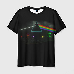 Футболка мужская ПИНК ФЛОЙД PINK FLOYD LOGO, цвет: 3D-принт