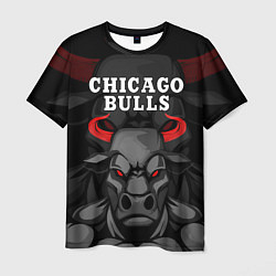 Футболка мужская CHICAGO BULLS ЯРОСТНЫЙ БЫК, цвет: 3D-принт