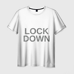 Футболка мужская QR Lockdown англ, цвет: 3D-принт