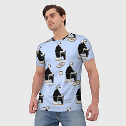 Футболка мужская Годжо паттерн, цвет: 3D-принт — фото 2