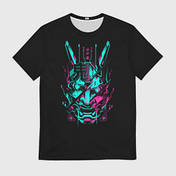 Футболка мужская НЕОНОВЫЙ САМУРАЙ NEON RONIN NEON SAMURAI, цвет: 3D-принт