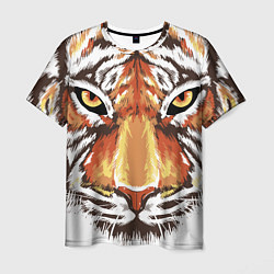 Футболка мужская Морда тигра от John Art, цвет: 3D-принт