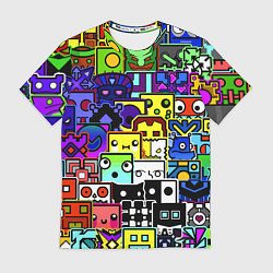 Футболка мужская Geometry Dash: All Skins, цвет: 3D-принт