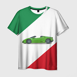 Футболка мужская Lamborghini Италия, цвет: 3D-принт