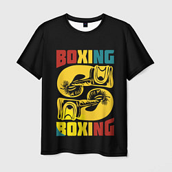 Футболка мужская Бокс, Boxing, цвет: 3D-принт