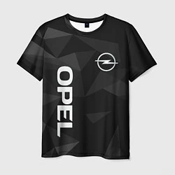 Футболка мужская Опель, Opel геометрия, цвет: 3D-принт