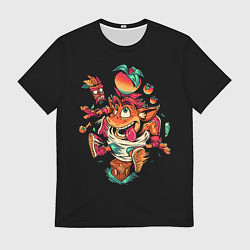 Футболка мужская CRASH BANDICOOT ЛИС, цвет: 3D-принт