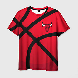 Футболка мужская Чикаго Буллз Chicago Bulls NBA, цвет: 3D-принт