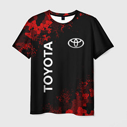 Футболка мужская TOYOTA MILITARY PIXEL BLACK RED, цвет: 3D-принт