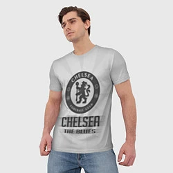 Футболка мужская Chelsea FC Graphite Theme, цвет: 3D-принт — фото 2