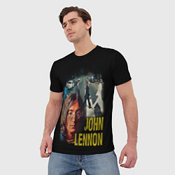 Футболка мужская The Beatles John Lennon, цвет: 3D-принт — фото 2