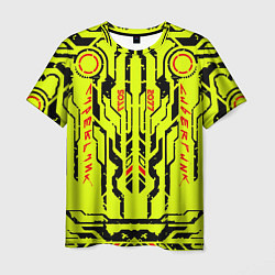 Футболка мужская Cyberpunk 2077 YELLOW, цвет: 3D-принт