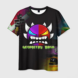 Футболка мужская Geometry Dash: Demon Art, цвет: 3D-принт