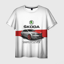 Футболка мужская Skoda Rapid Sport, цвет: 3D-принт