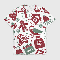 Футболка мужская НовоГодный, цвет: 3D-принт