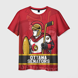 Футболка мужская Оттава Сенаторз, Ottawa Senators, цвет: 3D-принт
