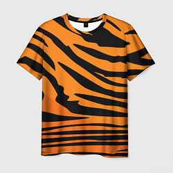 Футболка мужская Шкура шерсть тигра, цвет: 3D-принт