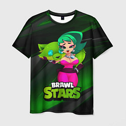 Футболка мужская LOLA BRAWLSTARS dark green, цвет: 3D-принт