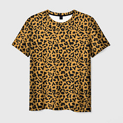 Футболка мужская Леопард Leopard, цвет: 3D-принт