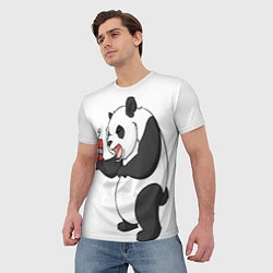 Футболка мужская Взрывная панда, цвет: 3D-принт — фото 2