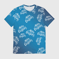 Футболка мужская Merry Christmas - Новогодний паттерн, цвет: 3D-принт