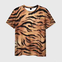 Футболка мужская Шкура тигра текстура, цвет: 3D-принт