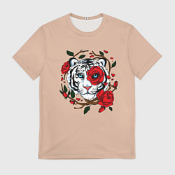 Футболка мужская White Tiger Symbol, цвет: 3D-принт