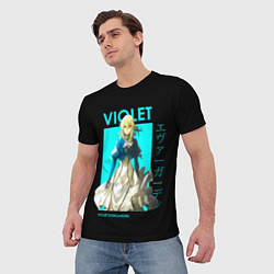 Футболка мужская VIOLET - Violet Evergarden, цвет: 3D-принт — фото 2