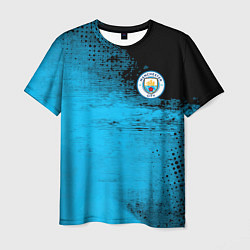 Футболка мужская Manchester City голубая форма, цвет: 3D-принт