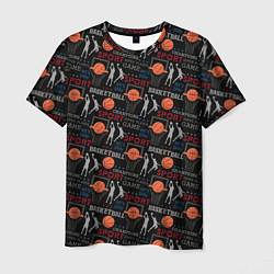 Футболка мужская Basketball - Баскетбол, цвет: 3D-принт